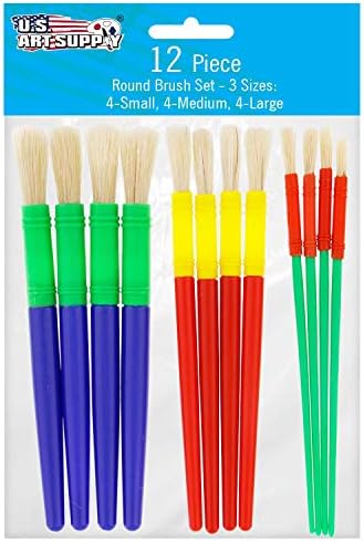 Art Supply 8 Color Marcadores de pontos loucos - Marcador de tinta não -tóxico lavável, empacotado com papel de pintura de dedo