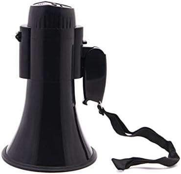 Bemldy portátil megaphone bullhorn 30 watts com sirene embutida/volume de ajuste de alarmes-music -Strap poderoso e leve