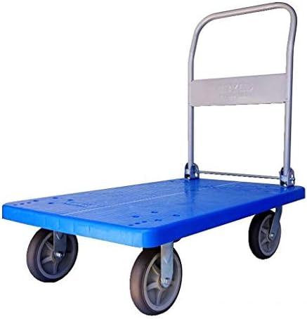 Caminhão de plataforma, oficina de garagem para jardim de armazém dobrável transportador de cama plana pesada carrinho caseiro,