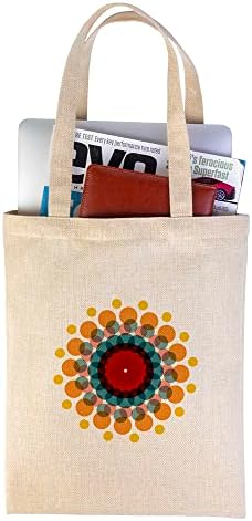 Mandala Canvas Saco, bolsa atual personalizada, adequada para, aniversário, praia, férias, é um ótimo presente para mulheres, mãe