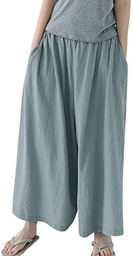 Calça de vestido míshui com bolsos mulheres verão de cintura alta calça palazzo largo perna larga calça de moldura de calça longa para mulheres