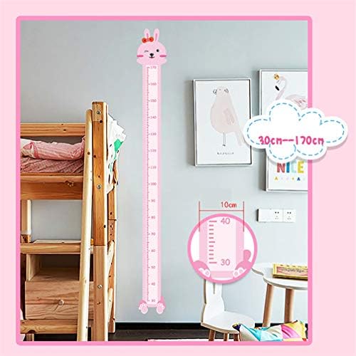 Altura do coelho mapa de altura régua infantil adesivo de decalque de parede decoração de vinil decoração removível decoração de PVC para quarto de berçário da sala de estar
