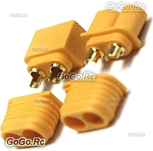 Gogorc 5 pares masculina e feminina XT60 Atualização do plugue do conector da bala para a bateria RC LIPO