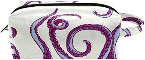 Bolsa de maquiagem tbouobt bolsa de bolsa cosmética bolsa bolsa com zíper, octopus resumo