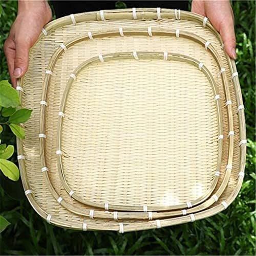 HJKOGH 3PCS/SET STACT Square Dustpan Scoping Basket Products Handmade Basket Sieve Handywoven Casket