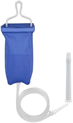 Kit TopQuafocus 2 Alcorat Enema Bag Kit para Limpeza do Cólon - Kit de Enema ao Coffe em casa - dobrável, portátil e reutilizável