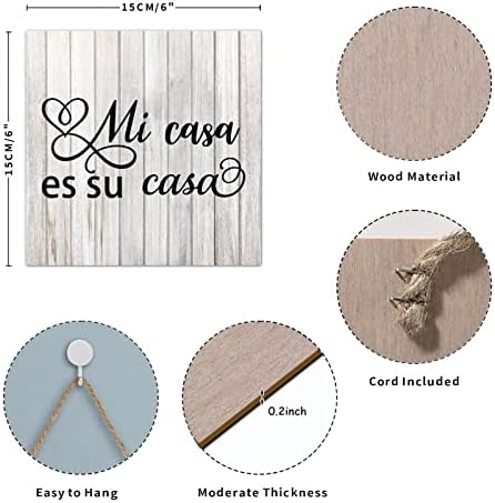 Paletes de madeira sinal de casa em espanhol rústico de madeira pendurada em madeira pendurada placa de madeira placa