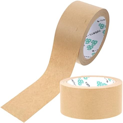 Coheali fita fita fita de fita de tecido 2pcs papel kraft papel goma fita gumada de vedação de vedação de fita de fita de fita de fita