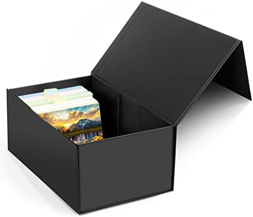 4x6 Index Card Titular, caixa de armazenamento de cartão de índice 4 x 6 polegadas, encaixa 1200 cartões de flash -