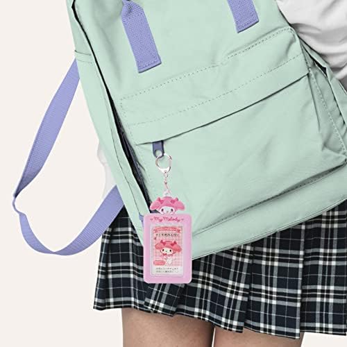 Kawaiians Kawaii Keychain Id Card Titular, fofinho japonês Chaveiro de cordão de anime Catêstos de papelaria para voltar à escola