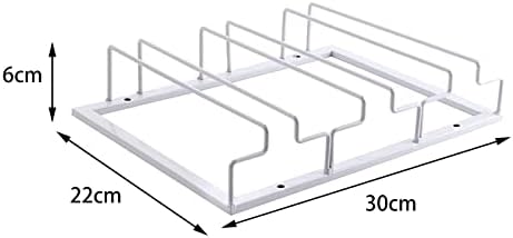 Baoblaze Stemware Rack em prateleira, organizador de vidro de vinhos de metal, organização de cozinha de 3 linhas, cabide de vidro pendurado para hotel para hotel, balcão de armários, branco