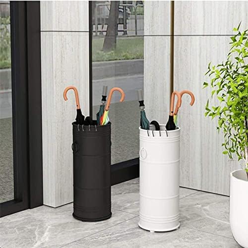 Xhalery Umbrella Rack Stand, porta-guarda-chuva, guarda-chuva Stand Stand Ferro doméstico, impermeável e à prova de ferrugem com bandeja de gotejamento, suporte de drenagem de guarda-chuva de negócios de hotel