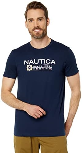 T-shirt de logotipo da Nautica Men criado de forma sustentável
