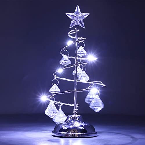 Lâmpada de árvore de Natal de Diyeeni, lâmpada de árvore de mesa operada por bateria, árvore da árvore de Natal árvore decorativa