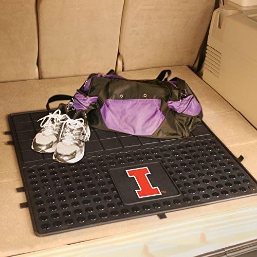 Fanmats 10071 Illinois Illini Back Row Utility Car tapete - 1 peça - 14in. x 17in., All Weather Protection, Universal Fit, Logo