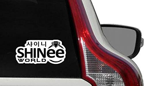 SHINEE World World Korean Car Vinil Adretador de pára -choques Decalpe para carros automáticos caminhões Windshield Paredes personalizadas