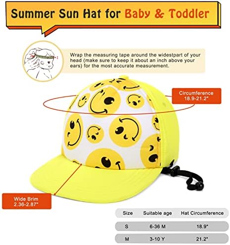 2pcs Kid Toddler Baseball Hat, Baby Girls Girls UPF 50+ UV Ray Sun Protection Hat, Chapéu de natação de secagem rápida para bebê