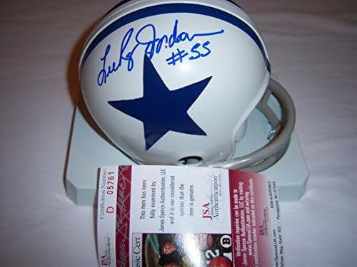 Lee Roy Jordan Cowboys, ROH JSA/CoA Mini capacete assinado - Mini capacetes autografados da NFL