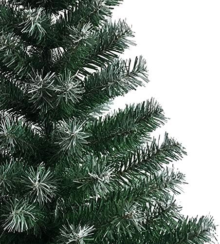 Zpee neve reuniu 650 dicas de árvores de Natal, árvore de decoração de férias de PVC ecológica com suporte de metal, suprimentos