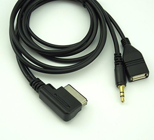 ColorParts em carro AMI MDI Interface Music Interface USB AUX Audio Cable Compatível para Mercedes Benz C63 E200L GLK GL C SL CLASS