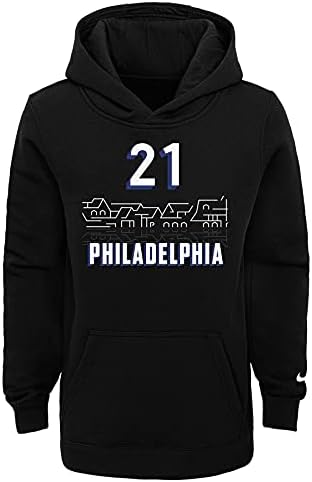 Juventude dos garotos da NBA do Outerstuff Joel Embiid Philadelphia 76ers Pullover Fleece Hoodie