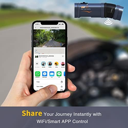 Lkt Dual 1080p Action Camera Dash Cam -idal para motocicleta, bicicleta, esportes ao ar livre -câmera de câmeras de capacete com