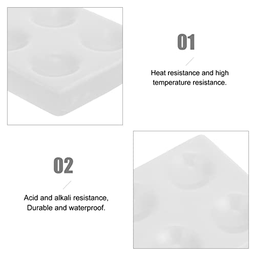 Placas de reação de bandeja de bandeja branca de bandeja plástica da bandeja de plástico, 6 orifícios de porcelana Placas