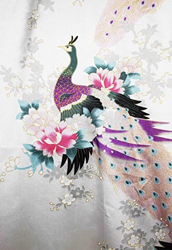 Maçã - 838 - Plus Size Satin Satin Kimono Long Robe - Floral