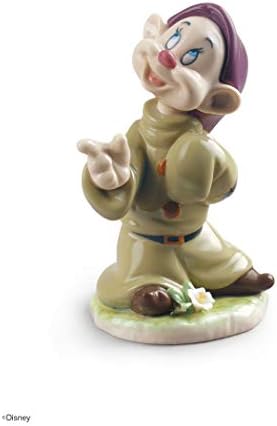 Lladró Dopey Snow Branca Anã Feliz. Figura de porcelana.