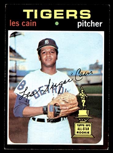 1971 Topps 101 Les Cain Detroit Tigers Ex/Mt Tigers