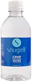 Água destilada para umidificadores de CPAP por SnuGell ™ | 12 onças de garrafa H20 | Viagem amigável | 12oz H2O | Fabricado