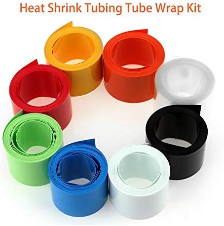 Tubo de encolhimento de calor, senrise PVC Wrap Free Cable Sleeve Tube, mangas de bateria