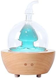 Difusor de óleo essencial do aroma EcoGecko feito de madeira e vidro soprado à mão para o nerbulizador de aromaterapia Óleos