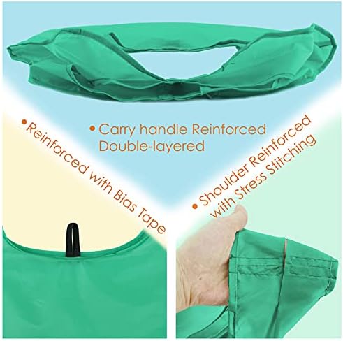 Bolsas reutilizáveis ​​para compras compactas fofas de compras de tecido de cor sólida e bolsas de supermercado reutilizáveis ​​RIPSTOP