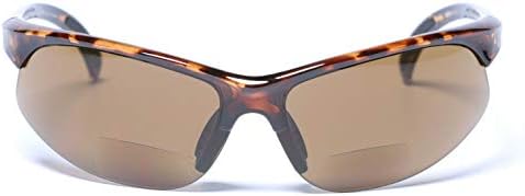 Visão de massa 2 par de óculos de sol bifocais esportivos polarizados para homens e mulheres - 2 casos de transportação de microfibras incluídos