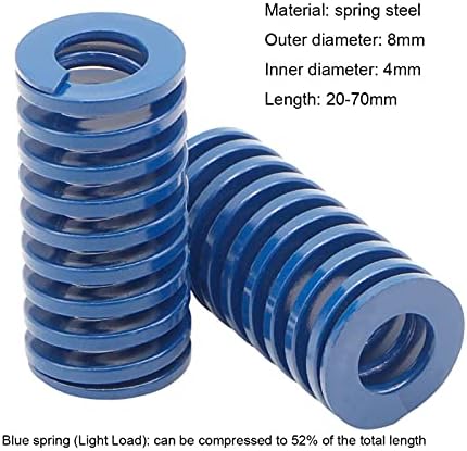 As molas de compressão são adequadas para a maioria dos reparos I Blu-ray Pressione compressão Spring Mold Mold Spring Diâmetro externo 8mm x diâmetro interno 4mm x comprimento 20-70mm