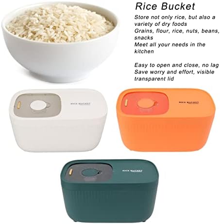 Haofy Rice Bucket Multigrain Storage com tampa transparente Cozinha doméstica Cozinha