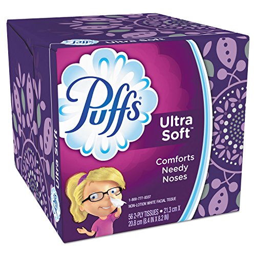 Puffs 35038 Ultra Soft Facial Tissue, 56 folhas por caixa