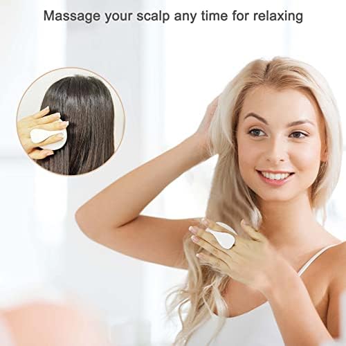 Massageador de couro cabeludo yileaitech escova de shampoo, escova de cabelo de cuidados com couro com massageador de couro
