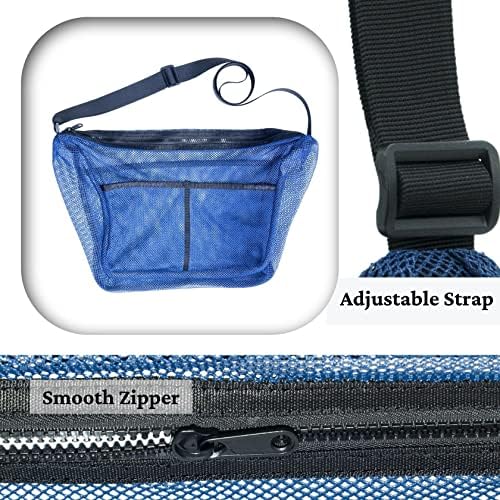 Mildbeer Mesh Crossbody Bag Mesh Tote Bag para treinamento de acampamento para caminhadas Gym Beach Ball Games Sports