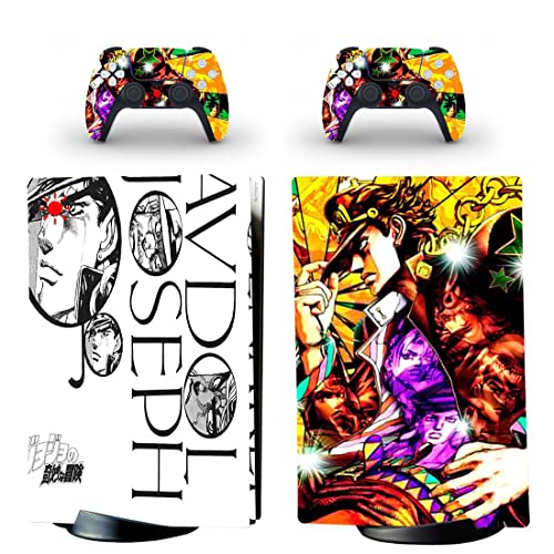 Para PS5 Digital - Anime Manga JoJo Jotaro Dio Bizarre Adventure Drácula PS4 ou Ps5 Skin Skin para PlayStation 4 ou 5 Console Decals Vinil Duc -1119