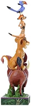 Tradições da Enesco Disney por Jim Shore Lion King Personagens empilhados estatuetas, 8 polegadas, multicolor