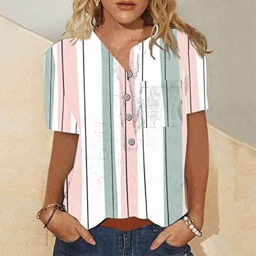 Camisas para mulheres Mulheres modernas de verão Botão floral BOTONE