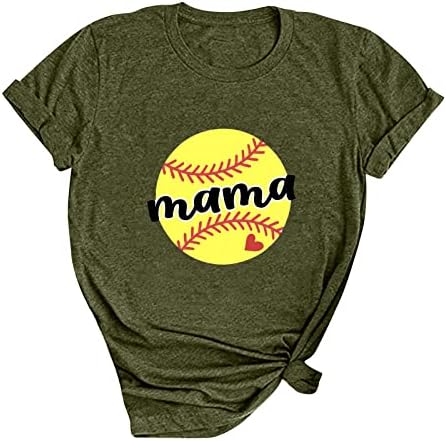 Camisas de mamãe de beisebol feminino