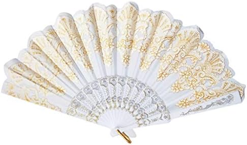 Decorações de papel dbylxmn para ventiladores dobráveis ​​de parede fã de mão espanhol Fan de padrão retrô para mulheres Decorações de festa de lingerie para mulheres