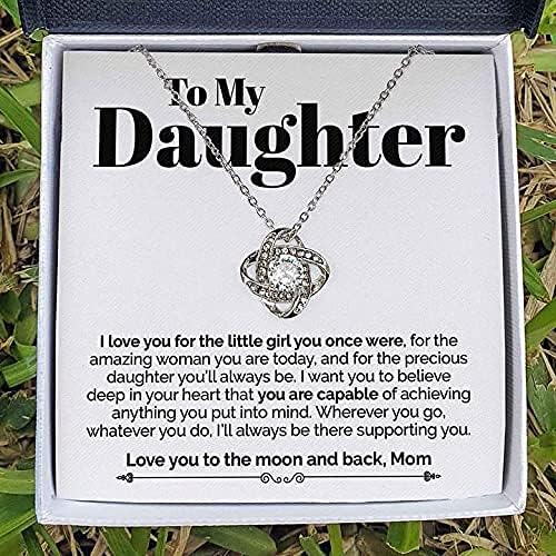 Presente para filha de mãe, mãe colar da filha, presente para o pingente de colar de jóias da filha, presente de aniversário