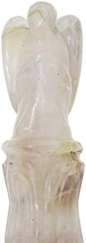 Harmonize Amethyst Stone Angel Mão esculpida Cura Varda de Lápis Gemito Reiki Presente Espiritual