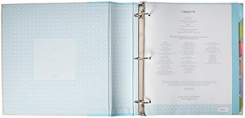 Gartner Studios Livro da Organização do Planejador de Casamentos, Clev Blue 3-Ring Binder, 80 páginas