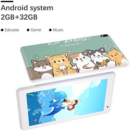 Cupisi Kids Tablet 7 HD Display Android 11.0 comprimido para crianças 2 GB de RAM 32 GB ROM COMPRONHO PARENTAL TABLETS
