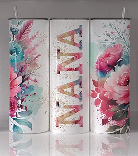 Nana Bela Floral 20oz Tumbler Presente, presente de aniversário da Nana, presente do dia das mães Nana